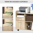 Support d'imprimante mobile ABEL brun