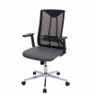 Chaise de bureau HWC-J53, chaise pivotante chaise de bureau, ergonomique similicuir ~ Gris