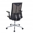 Chaise de bureau HWC-J53, chaise pivotante chaise de bureau, ergonomique similicuir ~ Gris