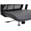 Chaise de bureau HWC-J53, chaise pivotante chaise de bureau, ergonomique similicuir ~ Gris