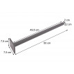 Douille pour poteaux Sarthe-Alu, ancrage à visser Ancrage au sol, fixation au béton Fer rond galvanisé