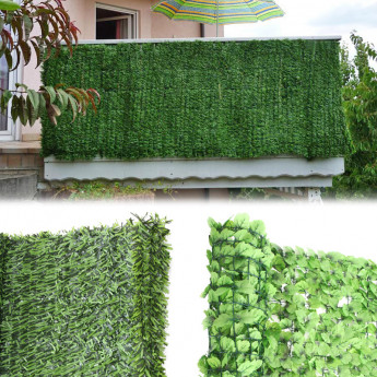 Brise-vue pour balcon N77, brise-vue pour balcon, terrasse, clôture ~ 500x150cm Leaf Light