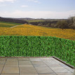 Brise-vue pour balcon N77, brise-vue pour balcon, terrasse, clôture ~ 500x150cm Leaf Light