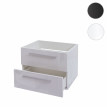 Meuble sous-vasque HWC-C11, meuble sous-vasque pour salle de bain, brillant, soft close ~ noir, 46x90cm
