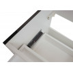 Meuble sous-vasque HWC-C11, meuble sous-vasque pour salle de bain, brillant, soft close ~ noir, 46x90cm