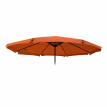Toile pour parasol Meran Pro, parasol de marché gastronomique avec volant Ø 5m, polyester ~ terre cuite