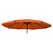 Toile pour parasol Meran Pro, parasol de marché gastronomique avec volant Ø 5m, polyester ~ terre cuite