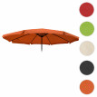 Toile pour parasol Meran Pro, parasol de marché gastronomique avec volant Ø 5m, polyester ~ terre cuite