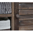 Meuble sous-vasque HWC-H20, meuble sous-vasque de salle de bain 60x65x31cm ~ shabby marron