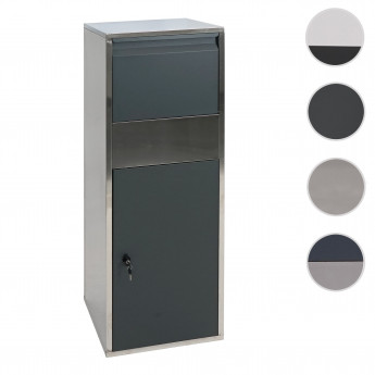 Boîte à colis HWC-G80, Boîte à colis taille XL ~Acier galvanisé anthracite