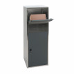 Boîte à colis HWC-G80, Boîte à colis taille XL ~Acier galvanisé anthracite