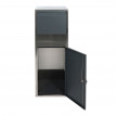 Boîte à colis HWC-G80, Boîte à colis taille XL ~Acier galvanisé anthracite