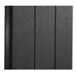 Pare-vue WPC Sarthe, clôture pare-vent, poteaux WPC à sceller ~ élément d'extension, 188cm anthracite