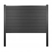Pare-vue WPC Sarthe, clôture pare-vent, poteaux WPC à sceller ~ élément de base, 195cm anthracite