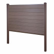 Pare-vue WPC Sarthe, clôture brise-vent, poteaux WPC ~ base, 195cm marron