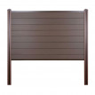 Pare-vue WPC Sarthe, clôture brise-vent, poteaux WPC ~ base, 195cm marron