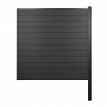 Brise-vue en WPC Sarthe, clôture brise-vent, poteaux en WPC ~ extension, 188cm anthracite