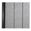 Brise-vue en WPC Sarthe, brise-vent de clôture, poteaux aluminium ~ Extension étroite, 95cm gris