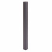 Poteau en aluminium Sarthe clôture WPC, poteau pilier, système enfichable ~ 98cm, gris