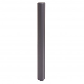 Poteau en aluminium Sarthe clôture WPC, poteau pilier, système enfichable ~ 98cm, gris