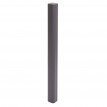 Poteau en aluminium Sarthe clôture WPC, poteau pilier, système enfichable ~ 98cm, gris