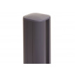 Poteau en aluminium Sarthe clôture WPC, poteau pilier, système enfichable ~ 98cm, gris