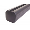 Poteau en aluminium Sarthe clôture WPC, poteau pilier, système enfichable ~ 98cm, gris