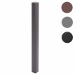 Poteau en aluminium Sarthe clôture WPC, poteau pilier, système enfichable ~ 98cm, gris