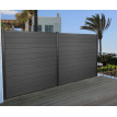 Poteau aluminium Sarthe-WPC clôture, poteau pilier, système enfichable ~ 240cm, anthracite