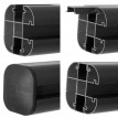 Poteau aluminium Sarthe-WPC clôture, poteau pilier, système enfichable ~ 240cm, anthracite