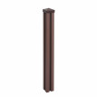 Poteau WPC Sarthe-Clôture WPC, poteau pilier, système enfichable - 98cm, brun