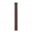 Poteau WPC Sarthe-Clôture WPC, poteau pilier, système enfichable - 98cm, brun
