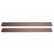 Lot de 4 lattes pour brise-vue en WPC Sarthe, planches brise-vent, approx. 1sqm - 180cm, brun