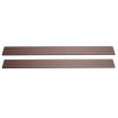 Lot de 4 lattes pour brise-vue en WPC Sarthe, planches brise-vent, approx. 1sqm - 180cm, brun