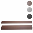 Lot de 4 lattes pour brise-vue en WPC Sarthe, planches brise-vent, approx. 1sqm - 180cm, brun