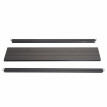 Set de finition pour brise-vue WPC Sarthe, profil de finition brise-vent, poteaux WPC - 90cm, anthracite
