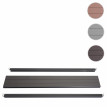 Set de finition pour brise-vue WPC Sarthe, profil de finition brise-vent, poteaux WPC - 90cm, anthracite