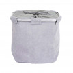 Bac à linge HWC-C34, Boîte à linge Panier à linge 2 compartiments 56x49x30cm 82l - gris