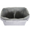 Bac à linge HWC-C34, Boîte à linge Panier à linge 2 compartiments 56x49x30cm 82l - gris