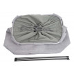 Bac à linge HWC-C34, Boîte à linge Panier à linge 2 compartiments 56x49x30cm 82l - gris