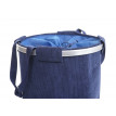 Bac à linge HWC-C34, Sac à linge avec cordon de serrage, poignée 55x39cm 65l - bleu