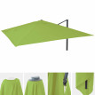 Toile pour parasol de luxe HWC-A96, toile de remplacement pour parasol, 3,5x3,5m (Ø4,95m) 4kg - vert clair