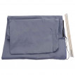 Housse de protection HWC pour parasol jusqu'à 4 m, housse avec fermeture éclair - bleu