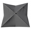 Toile pour parasol de luxe HWC-A37, toile de remplacement pour parasol, 3x3m (Ø4.24m) polyester - anthracite