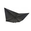 Toile pour parasol de luxe HWC-A37, toile de remplacement pour parasol, 3x3m (Ø4.24m) polyester - anthracite