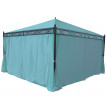 Lot de 4 côtés pour Pergola Cadiz, panneau latéral de remplacement 4x4m, polyester - turquoise