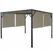 Couverture de remplacement pour toit de pergola Baia 4x4m - taupe