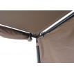 Jeu de 4 parois latérales pour pergola HWC-A22, parois latérales de remplacement, 3x3m polyester - taupe
