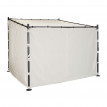 Jeu de 4 parois latérales pour pergola HWC-A22, parois latérales de remplacement, polyester 3x3m - crème
