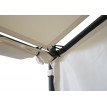 Jeu de 4 parois latérales pour pergola HWC-A22, parois latérales de remplacement, polyester 3x3m - crème